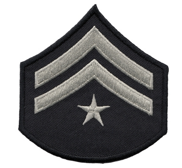 Hero's Pride 5053 LAPD Chevron P3+1 (2+Star) 3 1/8'' Wide - Pair Hero's Pride 5053 LAPD Chevron P3+1 (2+Star) 3 1/8'' Wide - Pair