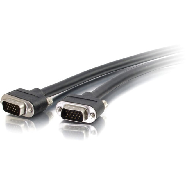VGA monitor cable  6ft / 6 Foot / 6 ft / 6 Feet  VGA HD-15 Male (M) to VGA HD-15 Male (M)  In-Wall CMG-Rated  C2G Lifetime Warranty  Supports resolutions up to (2048x1536)  Low-profile rounded connectors  Computer / PC display cable  C2G 6ft Select VGA Video Cable