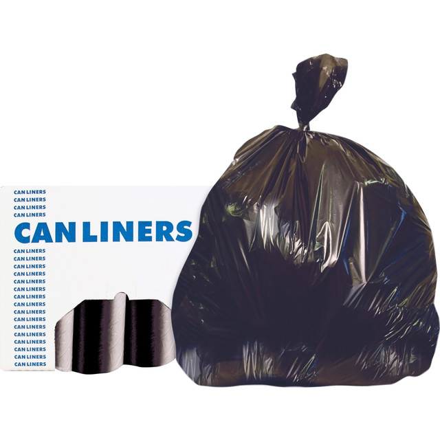 HERITAGE TRAVELWARE LTD Heritage H8053PKRC1CT  Accufit RePrime Can Liners - 55 gal Capacity - 40in Width x 53in Length - 1.30 mil (33 Micron) Thickness - Low Density - Black - Linear Low-Density Polyethylene (LLDPE) - 3/Carton - 50 Per Box - Garbage