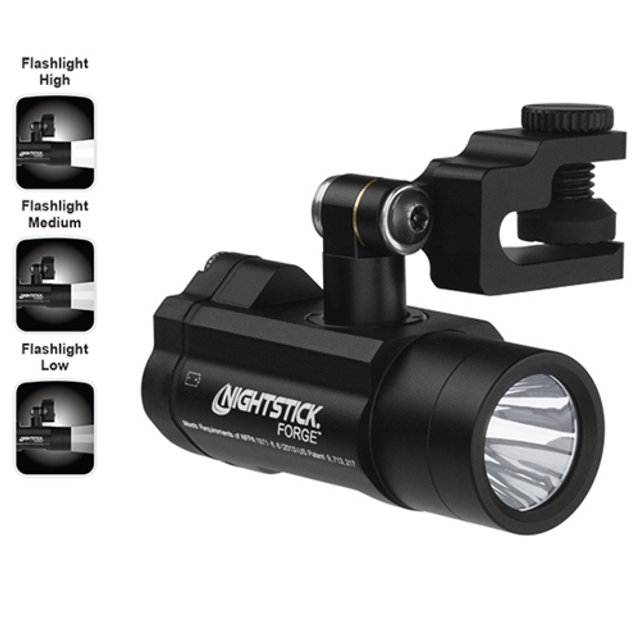 Nightstick NSP-4640B Forge Helmet-Mounted Multi-Functional Flashlight - Black