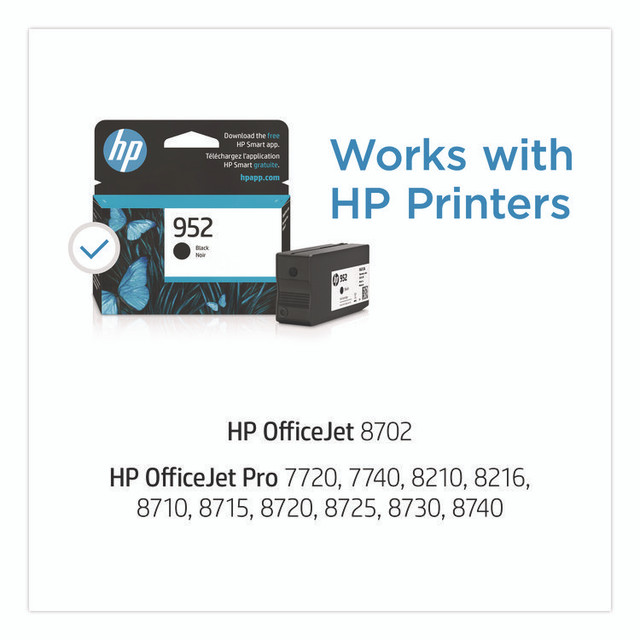 HP INC F6U15AN HP 952, (F6U15AN) Black Original Ink Cartridge