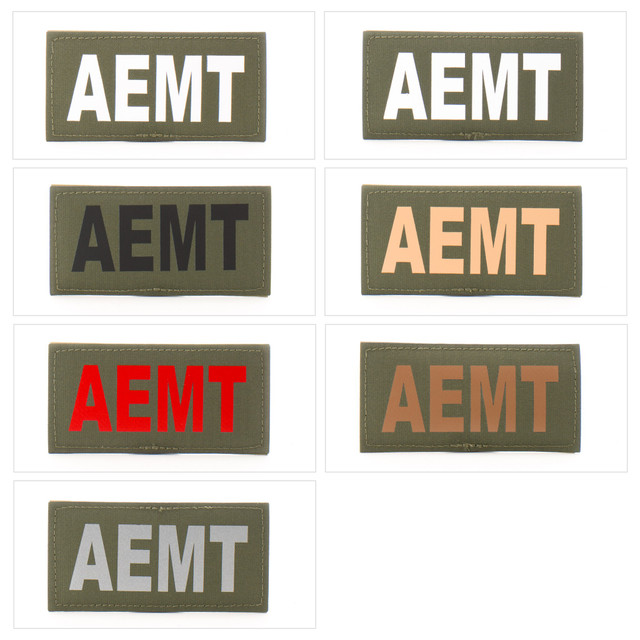 Eleven 10 E10-7001-AEMT-RGR/WHT 2x4 Med ID Patch Eleven 10 E10-7001-AEMT-RGR/WHT 2x4 Med ID Patch