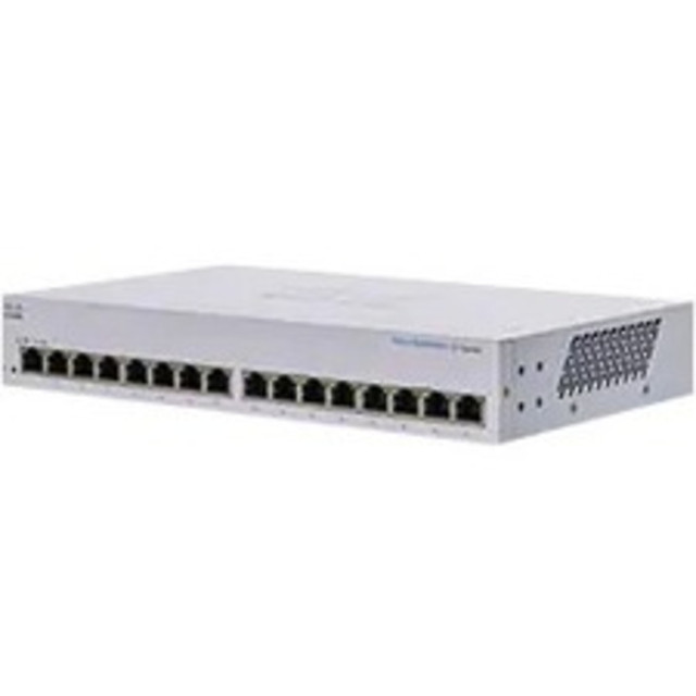 CISCO CBS110-16T-NA 110 CBS110-16T-NA Ethernet Switch - 16 Ports - 2 Layer Supported - 11.53 W Power Consumption - Twisted Pair - Desktop, Wall Mountable, Rack-mountable - Lifetime Limited Warranty CISCO CBS110-16T-NA 110 CBS110-16T-NA Ethernet Switch - 16 Ports - 2 Layer Supported - 11.53 W Power Consumption - Twisted Pair - Desktop, Wall Mountable, Rack-mountable - Lifetime Limited Warranty