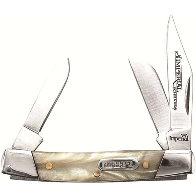 Schrade IMP14 Imperial Stainless Steel 3 Blade Pocket Knife Schrade IMP14 Imperial Stainless Steel 3 Blade Pocket Knife