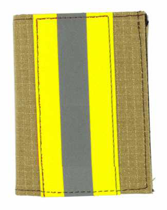 Perfect Fit 101-FF-GY Trifold Gold Matrix Firefighter Wallet w/ Single ID - 3.50''x4.50''