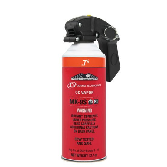 Defense Technology 1156867 First Defense .7% MK-9S HV Vapor OC Aerosol with Wand Adapter