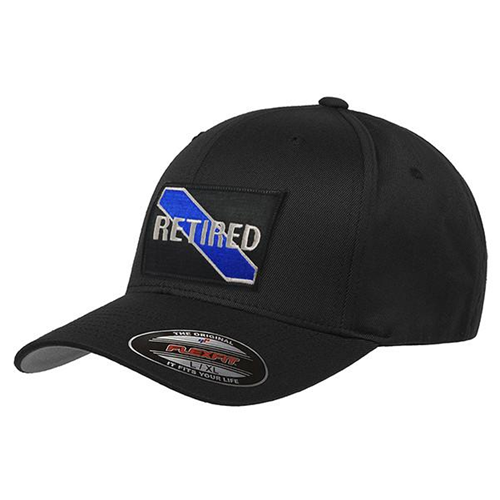 Thin Blue Line FLEX-RET-BLACK-XXL FlexFit Hat - Retired Thin Blue Line