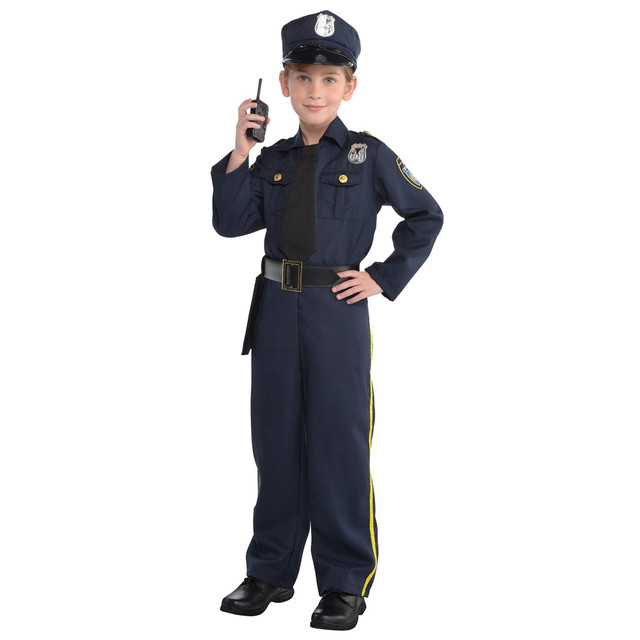 PARTY CITY CORPORATION 846772 Amscan Police Officer Boys Halloween Costume, Large, Blue