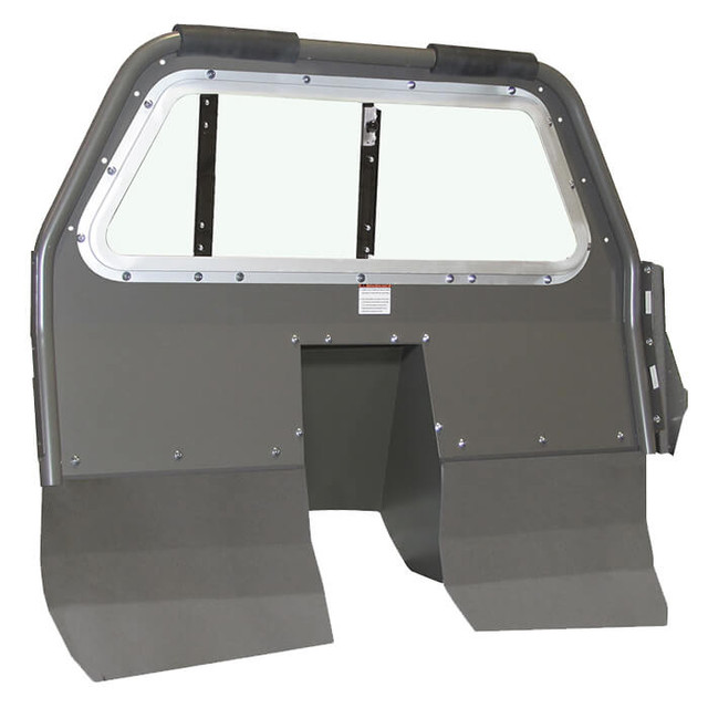 Pro-Gard Industries PRPSP4704UINT13A Space Saver Standard Prisoner Transport Partition - Center Sliding Poly Window