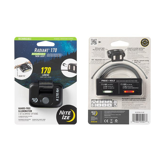 Nite-Ize R170TR-01-R7 Radiant 170 Rechargeable Task Light Nite-Ize R170TR-01-R7 Radiant 170 Rechargeable Task Light