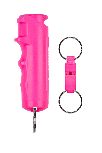 Sabre F15-PUSG-W2 Pepper Gel w/ Quick Release Whistle Keychain