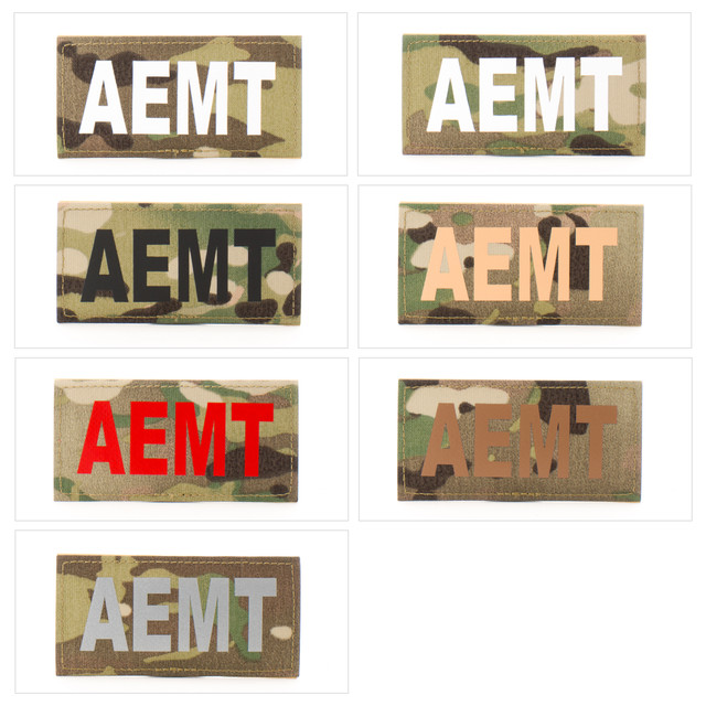 Eleven 10 E10-7001-AEMT-MTC/BRN 2x4 Med ID Patch Eleven 10 E10-7001-AEMT-MTC/BRN 2x4 Med ID Patch