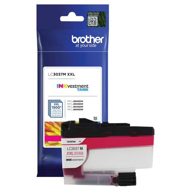 BROTHER INTL CORP Brother LC3037M  LC3037 INKvestment Magenta Super-High-Yield Return Program Ink Tank, LC3037M