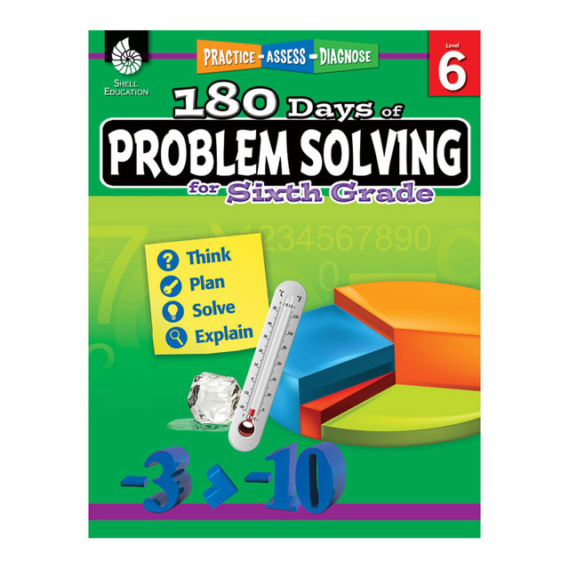 SHELL EDUCATION 51618  180 Days Of Problem Solving, Grade 6