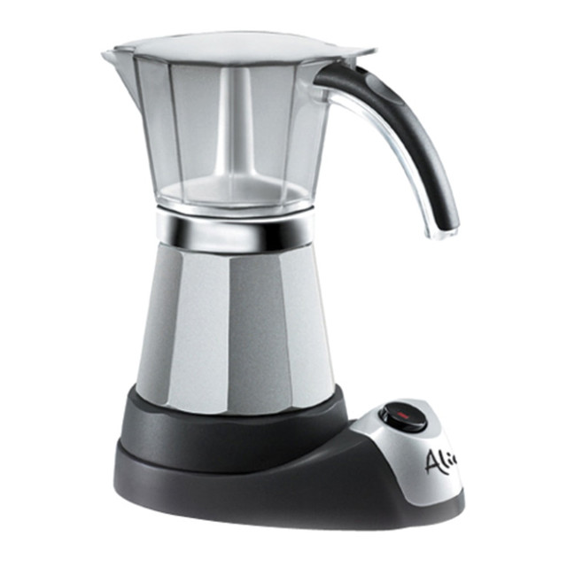 DELONGHI AMERICA INC. De'Longhi EMK6 DeLonghi Electric Moka Espresso Maker, Black/Stainless