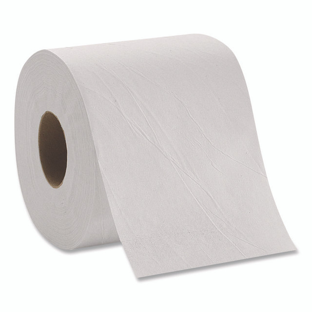 GEORGIA PACIFIC Professional 1458001 Pacific Blue Basic Bathroom Tissue, Septic Safe, 1-Ply, White, 1,210 Sheets/Roll, 80 Rolls/Carton