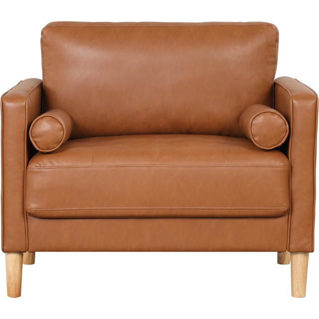 LIFESTYLE SOLUTIONS INC. LKLGF2SP1CAR Lifestyle Solutions Lyla Faux Leather Guest Chair, Caramel LIFESTYLE SOLUTIONS INC. LKLGF2SP1CAR Lifestyle Solutions Lyla Faux Leather Guest Chair, Caramel
