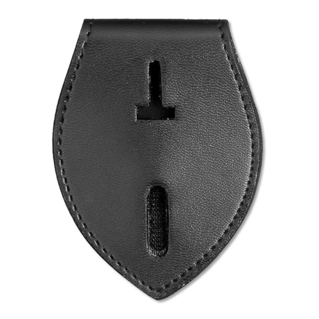 Dutyman 5307 Leather Tear Drop Badge Holder (Large Holes) Dutyman 5307 Leather Tear Drop Badge Holder (Large Holes)
