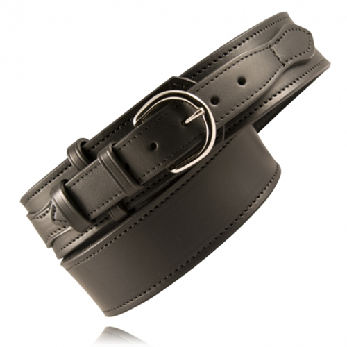Boston Leather 6570-BRN-1-38-GLD Riverside Duty Belt