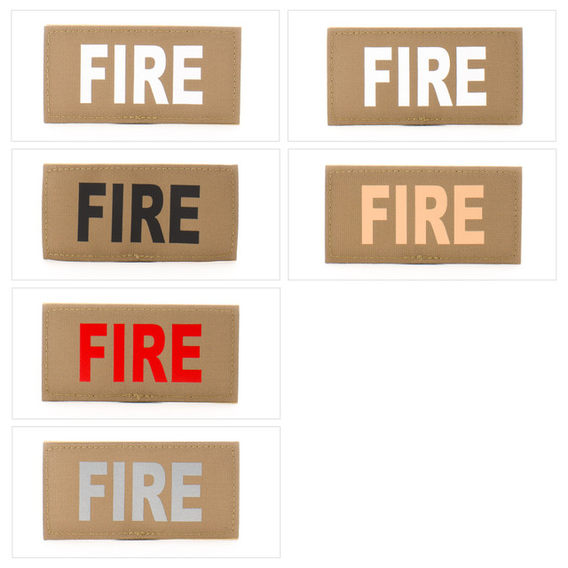 Eleven 10 E10-7001-FIRE-CYT/TAN 2x4 Med ID Patch