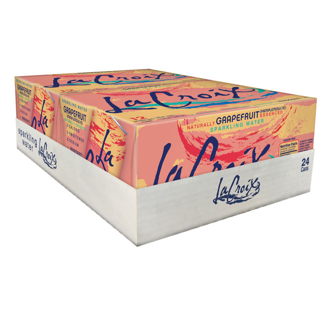 SHASTA BEVERAGES 15021245 LaCroix Core Sparkling Water with Natural Grapefruit Flavor, 12 Oz, Case of 24 Cans SHASTA BEVERAGES 15021245 LaCroix Core Sparkling Water with Natural Grapefruit Flavor, 12 Oz, Case of 24 Cans