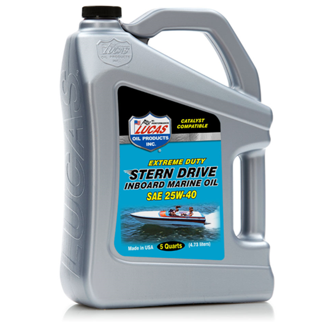 Lucas Oil 10814-3 Stern Drive Inboard Engine Oil SAE 25W-40 Lucas Oil 10814-3 Stern Drive Inboard Engine Oil SAE 25W-40