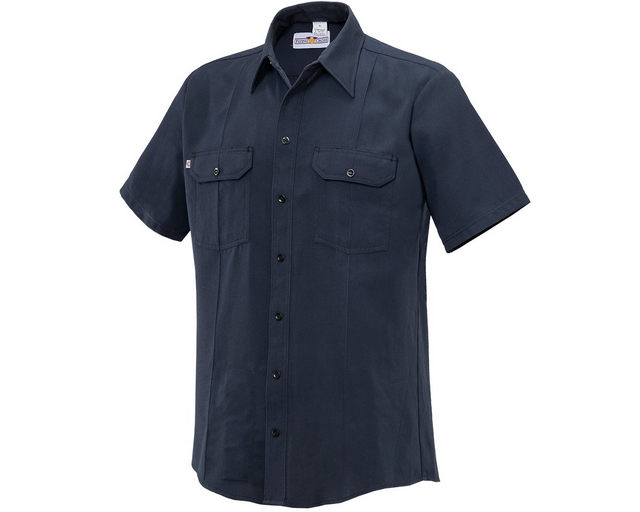 Flying Cross 8200W 86 28 N/A Cross Fire-Retardant Women's Button-Front Short Sleeve Woven Shirt - LAPD Navy