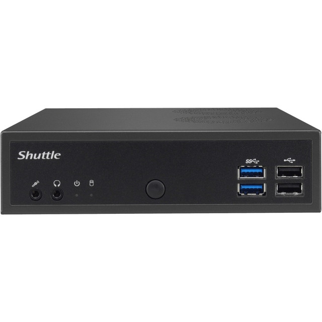 SHUTTLE COMPUTER GROUP INC. DH02U3 Shuttle XPC slim DH02U3 Barebone System - Slim PC - Intel Core i3 7th Gen i3-7100U 2.40 GHz - 32 GB DDR4 SDRAM Maximum RAM Support - 2 Total Memory Slots - NVIDIA GeForce GTX 1050 4 GB Graphic(s) - 3 Year