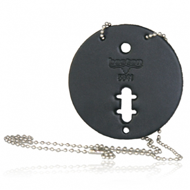 Boston Leather 5841C-BRN-1 Circle Badge Holder Boston Leather 5841C-BRN-1 Circle Badge Holder