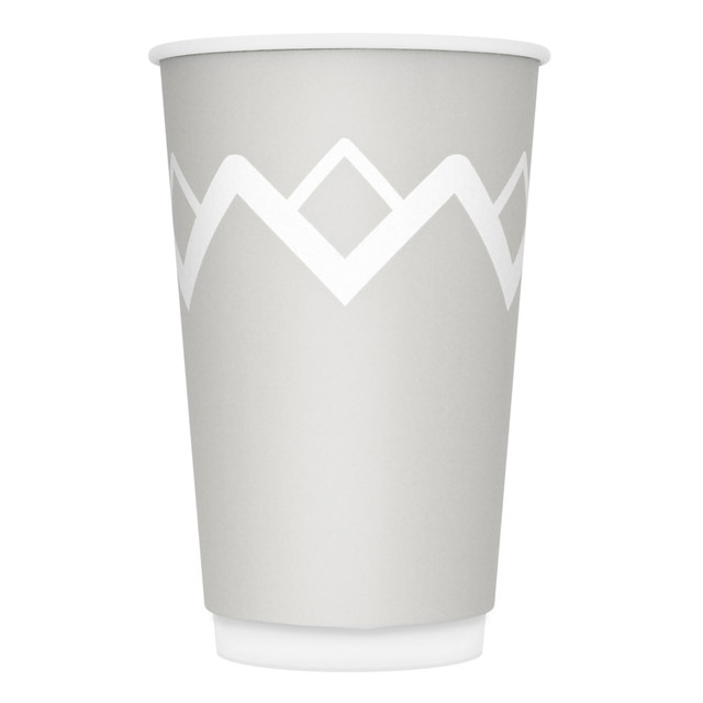 OFFICE DEPOT AIR16PK Highmark Insulated Hot Cups, 16 Oz, 42% Recycled, Gray/White, Pack Of 50 OFFICE DEPOT AIR16PK Highmark Insulated Hot Cups, 16 Oz, 42% Recycled, Gray/White, Pack Of 50