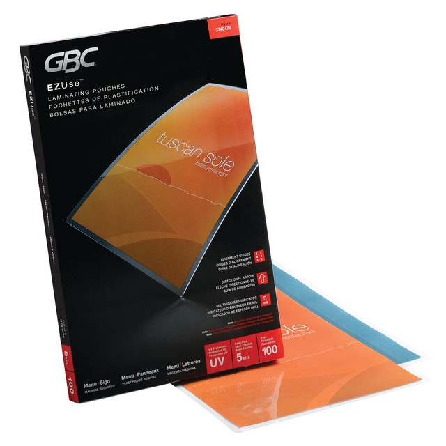 ACCO BRANDS USA, LLC 3740474 Swingline GBC EZUse Thermal Laminating Pouches ACCO BRANDS USA, LLC 3740474 Swingline GBC EZUse Thermal Laminating Pouches