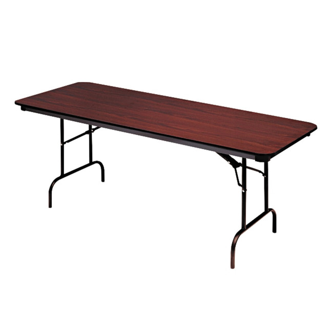 ICEBERG ENTERPRISES LLC 55214 Iceberg Premium Folding Table, Rectangular, 60inW x 30inD, Mahogany/Brown