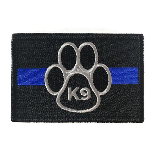 Thin Blue Line K9-PTC K9 Patch, Thin Blue Line, 2 x 3 Inches, Sew On