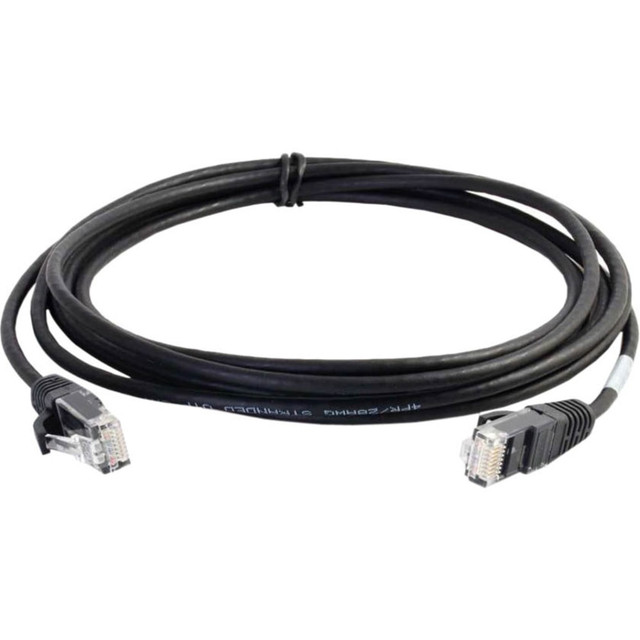 LASTAR INC. C2G 01105  6ft Cat6 Snagless Unshielded (UTP) Slim Network Patch Cable - Black - Slim Category 6 for Network Device - RJ-45 Male - RJ-45 Male - 6ft - Black