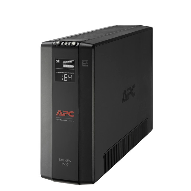 AMERICAN POWER CONVERSION CORP APC BX1500M  Back-UPS Pro BX Compact Tower Uninterruptible Power Supply, 10 Outlets, 1,500VA/900 Watts, BX1500M