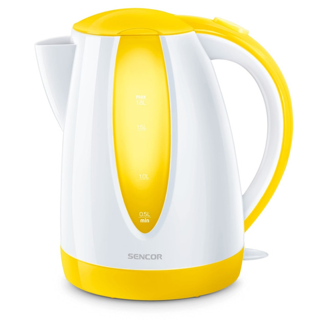 SENCOR SWK1816YL  SWK1810WH Simple Electric Kettle, 1.8 Liter, Yellow