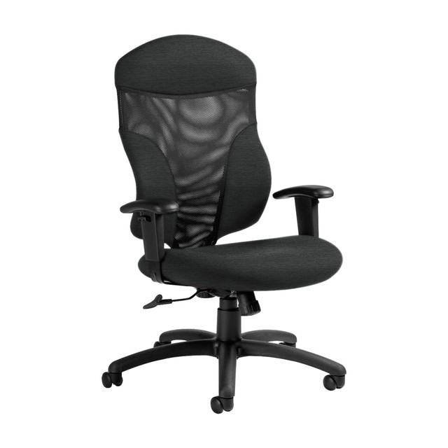 Global QS1950-43NBK-UR20  Tye Mesh Tilter Chair, High-Back, 45 1/2inH x 25inW x 26inD, Granite Rock/Black