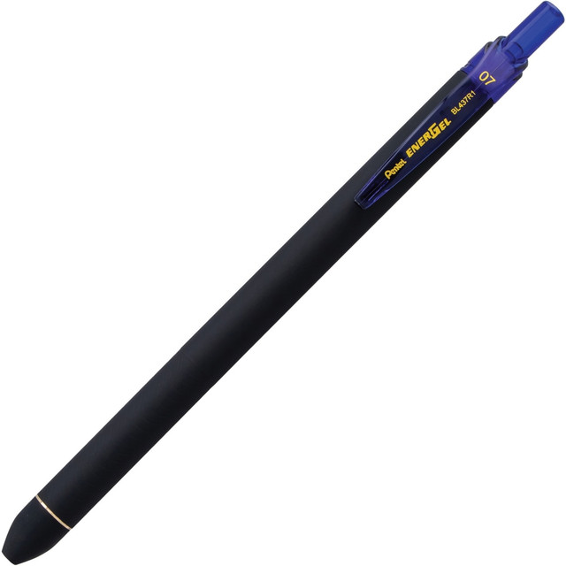 PENTEL OF AMERICA, LTD. Pentel BL437R1C EnerGel Retractable Pens, Pack Of 12, Medium Point, 0.7 mm, Blue Barrel, Blue Ink