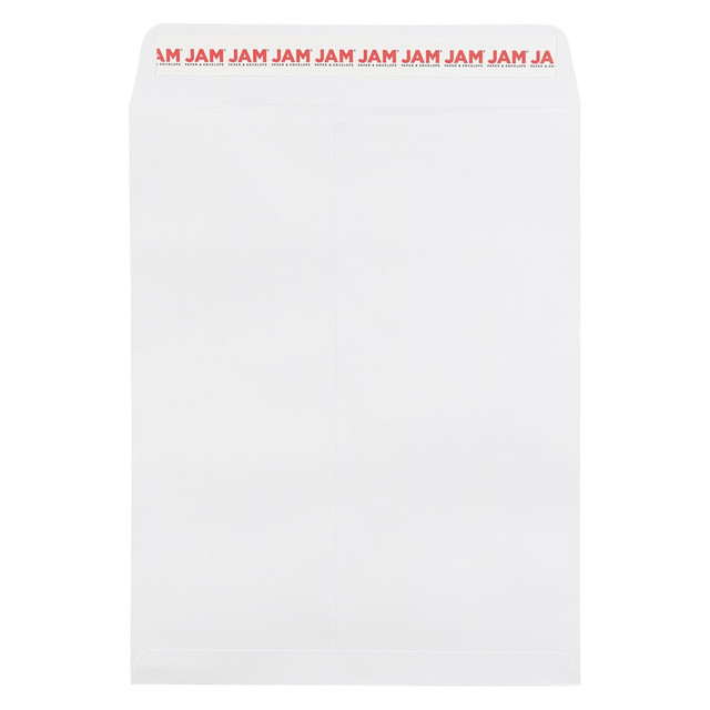 JAM PAPER AND ENVELOPE JAM Paper 356838568I  Open End Envelopes, 8-3/4in x 11-1/2in, Peel & Seal, White, Pack Of 50 Envelopes