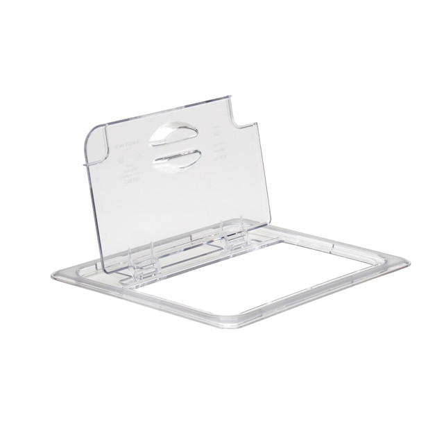 CAMBRO MFG. CO. CAM20CWLN135. Cambro Camwear GN 1/9 Notched FlipLids, Clear, Set Of 6 Lids