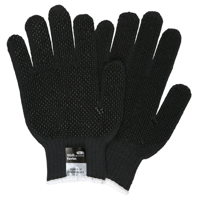 MCR Safety 9366BKXL Reg Black Kevlar Dot 2 Side MCR Safety 9366BKXL Reg Black Kevlar Dot 2 Side