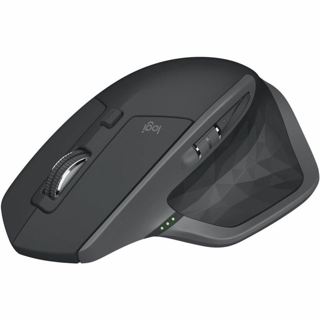 LOGITECH 910-005965 MX Master 2S Bluetooth Edition Wireless Mouse, Multi-Surface, Hyper-Fast Scrolling, Ergonomic, Graphite - Darkfield - Wireless - Bluetooth/Radio Frequency - 2.40 GHz - Graphite - USB - 4000 dpi - Scroll Wheel - 7 Button(s) LOGITECH 910-005965 MX Master 2S Bluetooth Edition Wireless Mouse, Multi-Surface, Hyper-Fast Scrolling, Ergonomic, Graphite - Darkfield - Wireless - Bluetooth/Radio Frequency - 2.40 GHz - Graphite - USB - 4000 dpi - Scroll Wheel - 7 Button(s)