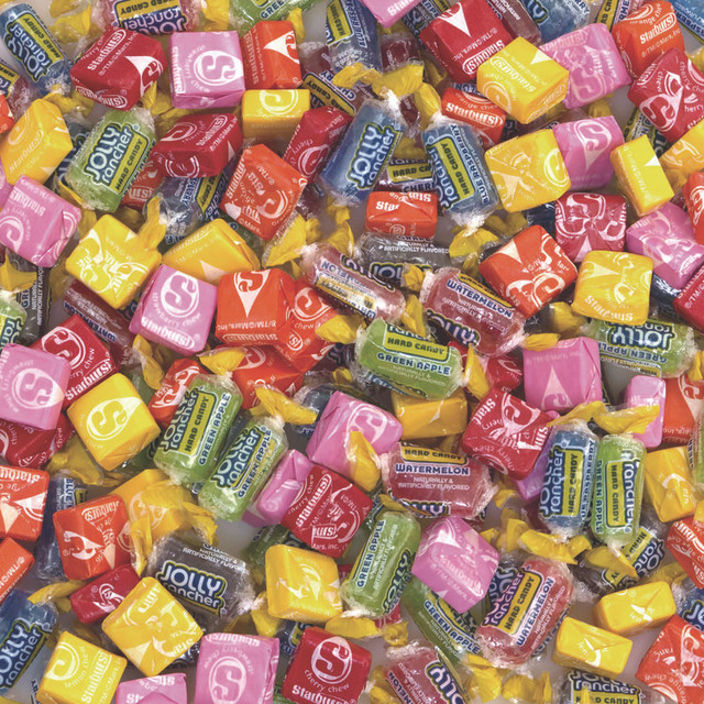 NATIONAL BRAND 600B0003 Chewy and Hard Candy Party Asst, Jolly Rancher/Starburst, 8.5 lbs Total, 2 Bag Bundle