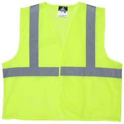 MCR Safety V2CL2MLXL Class 2 Mesh Lime Safety Vest