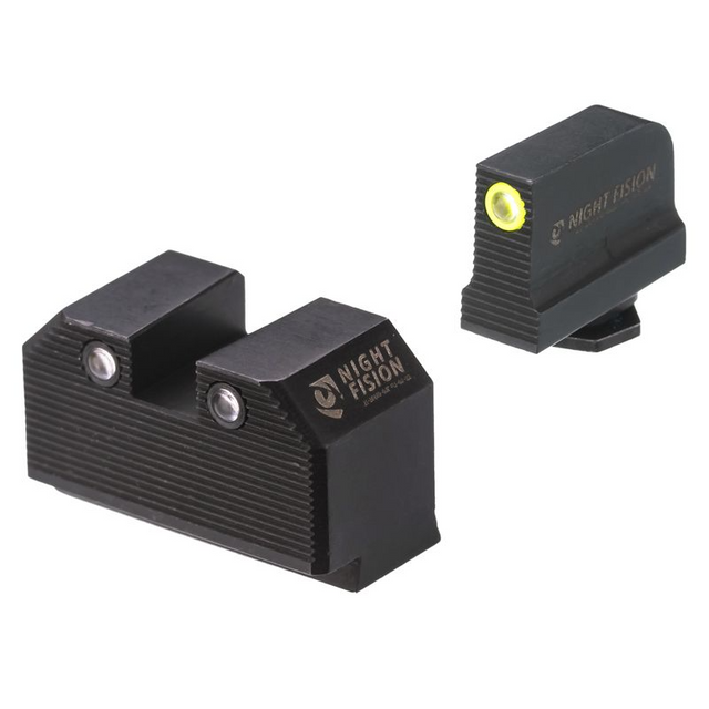 Night Fision WAL-277-330-353-YGZG Optics Ready Stealth Lower 1/3rd Night Sight Set for Walther PDP/PPQ w/ RMR/507C/508T Night Fision WAL-277-330-353-YGZG Optics Ready Stealth Lower 1/3rd Night Sight Set for Walther PDP/PPQ w/ RMR/507C/508T