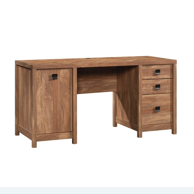 SAUDER WOODWORKING CO. 429510 Sauder Cannery Bridge 60inW Computer Desk, Sindoori Mango SAUDER WOODWORKING CO. 429510 Sauder Cannery Bridge 60inW Computer Desk, Sindoori Mango