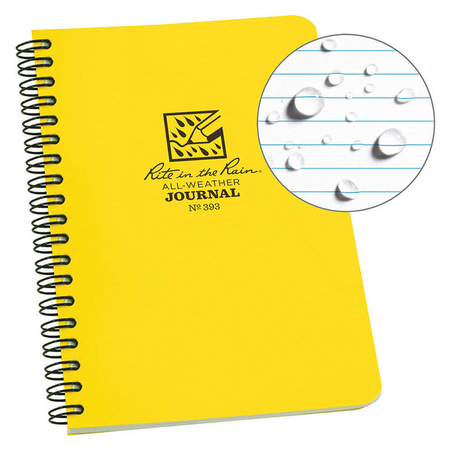 Rite in the Rain 393 Side Spiral Journal Notebook - 4.625 x 7
