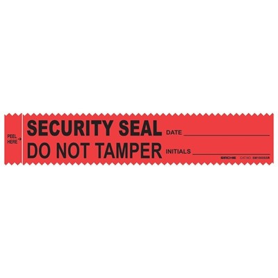 Sirchie SM1000SSR Red Security Seal Evidence Integrity Strips