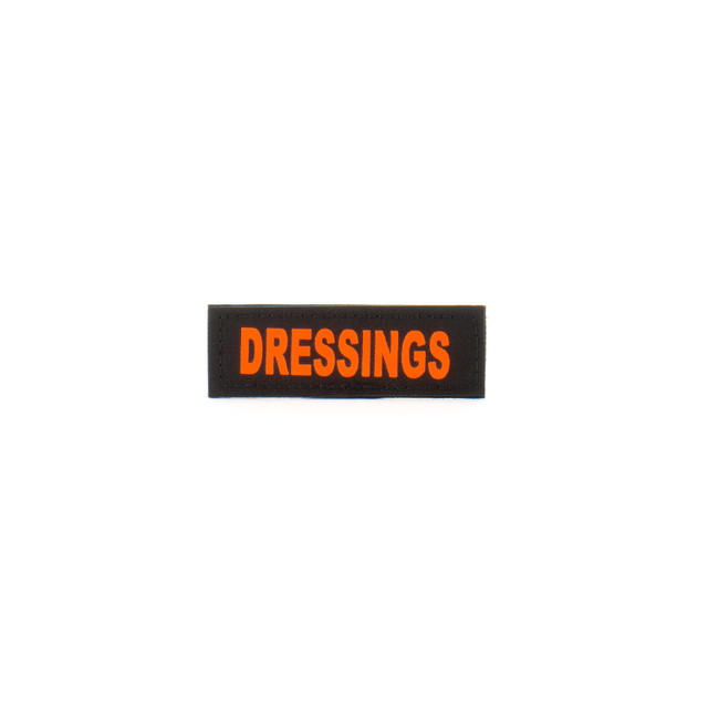 Eleven 10 E10-7003-DRESSINGS-BLK/ORG 1x3 Med Name Tape Patch