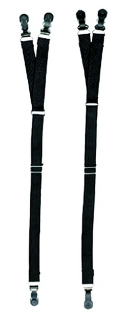 Hero's Pride 9055B Adjustable Shirt Stays - Y-Style - Set of 2 Hero's Pride 9055B Adjustable Shirt Stays - Y-Style - Set of 2
